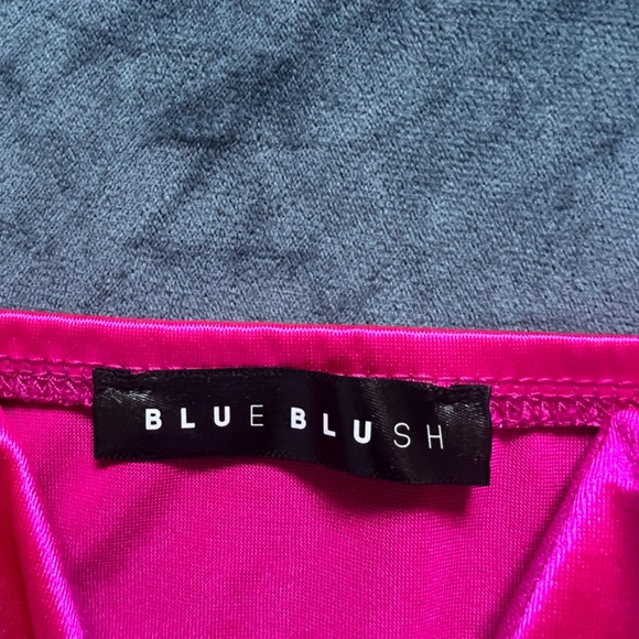 Women's Hot Pink Strapless Bodysuit Size M - Picture 2 of 2